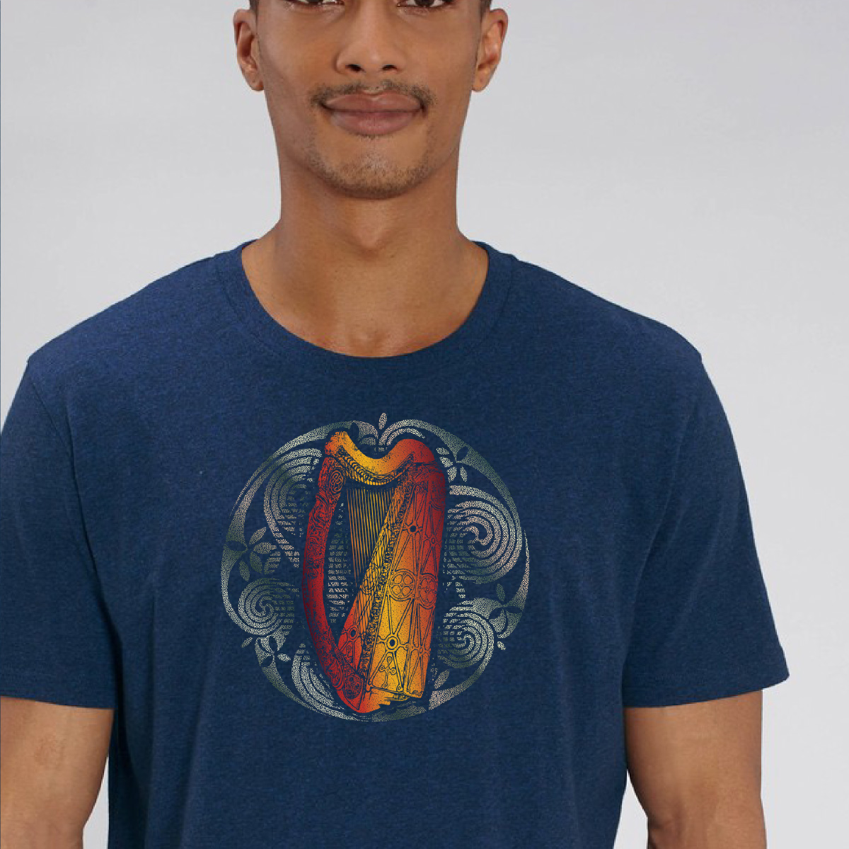 Celtic Harp Organic T-Shirt