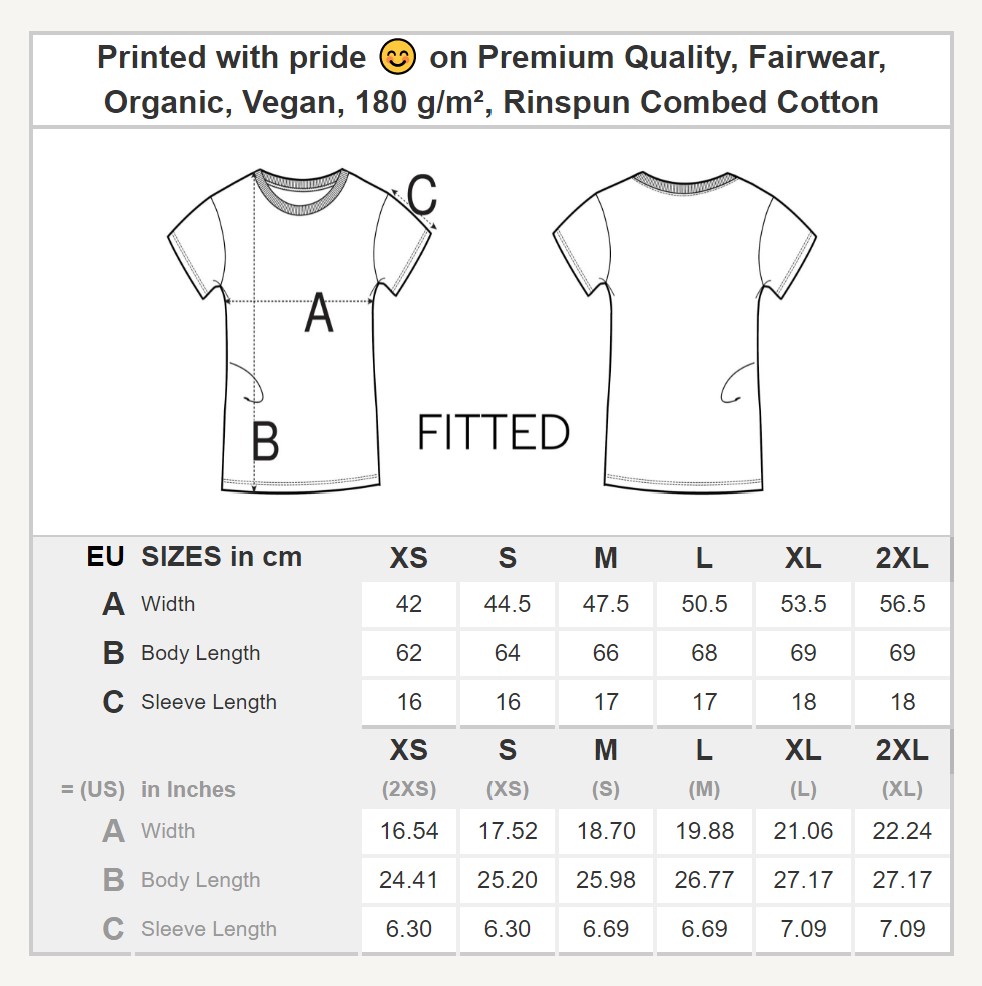 Monochrome Moher Cliffs Organic Fitted T-Shirt