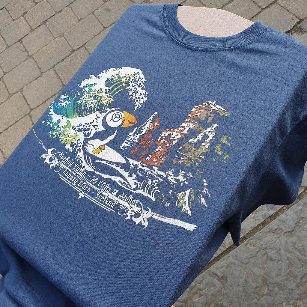Surfin' Puffin Organic Unisex T-Shirt