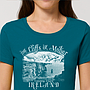 Monochrome Moher Cliffs Organic Fitted T-Shirt